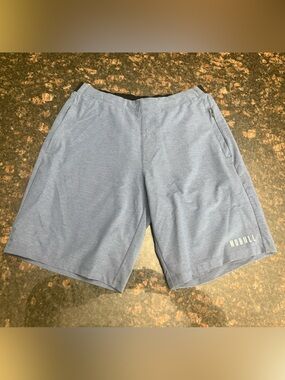 NOBULL Men's Heathered Navy Training Shorts
